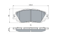 Kit de plaquettes de frein, frein à disque BP2528 Bosch