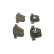 Kit de plaquettes de frein, frein à disque BP2538 Bosch, Vignette 4