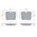 Kit de plaquettes de frein, frein à disque BP2541 Bosch, Vignette 6