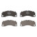 Kit de plaquettes de frein, frein à disque BP2543 Bosch