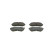 Kit de plaquettes de frein, frein à disque BP256 Bosch, Vignette 4