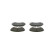 Kit de plaquettes de frein, frein à disque BP256 Bosch, Vignette 6