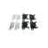 Kit de plaquettes de frein, frein à disque BP2589 Bosch, Vignette 2