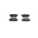 Kit de plaquettes de frein, frein à disque BP2618 Bosch, Vignette 4