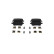 Kit de plaquettes de frein, frein à disque BP2656 Bosch