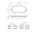 Kit de plaquettes de frein, frein à disque BP2656 Bosch, Vignette 5