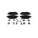 Kit de plaquettes de frein, frein à disque BP2665 Bosch, Vignette 2