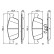 Kit de plaquettes de frein, frein à disque BP2721 Bosch, Vignette 7