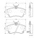 Kit de plaquettes de frein, frein à disque BP332 Bosch, Vignette 6
