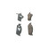 Kit de plaquettes de frein, frein à disque BP342 Bosch, Vignette 2
