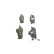 Kit de plaquettes de frein, frein à disque BP342 Bosch, Vignette 4
