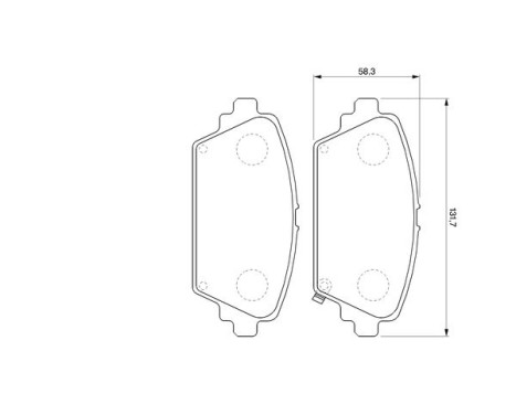 Kit de plaquettes de frein, frein à disque BP379 Bosch, Image 5