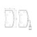 Kit de plaquettes de frein, frein à disque BP380 Bosch, Vignette 5
