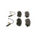 Kit de plaquettes de frein, frein à disque BP394 Bosch, Vignette 3