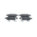 Kit de plaquettes de frein, frein à disque BP404 Bosch