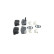 Kit de plaquettes de frein, frein à disque BP408 Bosch, Vignette 2