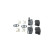Kit de plaquettes de frein, frein à disque BP408 Bosch, Vignette 4