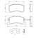 Kit de plaquettes de frein, frein à disque BP410 Bosch, Vignette 6