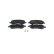 Kit de plaquettes de frein, frein à disque BP428 Bosch, Vignette 2