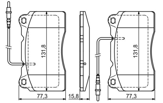 Kit de plaquettes de frein, frein à disque BP447 Bosch, Image 5