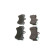 Kit de plaquettes de frein, frein à disque BP449 Bosch, Vignette 2