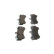 Kit de plaquettes de frein, frein à disque BP449 Bosch, Vignette 4