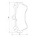 Kit de plaquettes de frein, frein à disque BP449 Bosch, Vignette 6