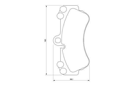 Kit de plaquettes de frein, frein à disque BP449 Bosch, Image 6