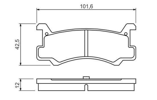 Kit de plaquettes de frein, frein à disque BP492 Bosch, Image 7