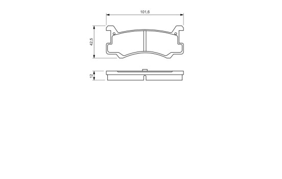 Kit de plaquettes de frein, frein à disque BP492 Bosch, Image 8