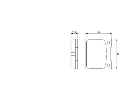 Kit de plaquettes de frein, frein à disque BP501 Bosch, Image 5