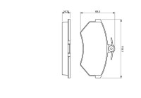 Kit de plaquettes de frein, frein à disque BP513 Bosch
