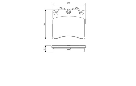 Kit de plaquettes de frein, frein à disque BP523 Bosch, Image 6