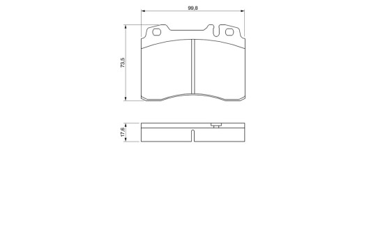 Kit de plaquettes de frein, frein à disque BP535 Bosch, Image 8