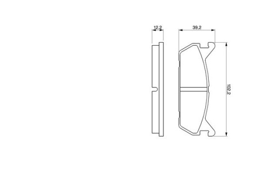 Kit de plaquettes de frein, frein à disque BP595 Bosch, Image 5