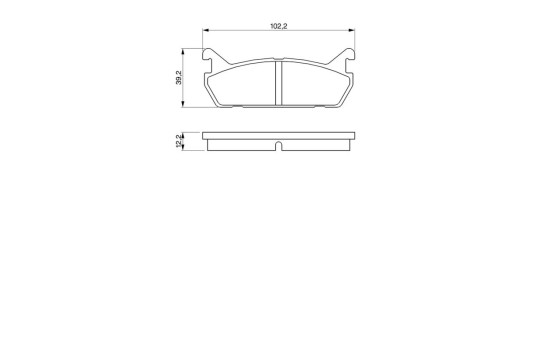 Kit de plaquettes de frein, frein à disque BP595 Bosch, Image 6