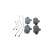 Kit de plaquettes de frein, frein à disque BP608 Bosch, Vignette 5