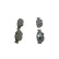 Kit de plaquettes de frein, frein à disque BP614 Bosch, Vignette 5