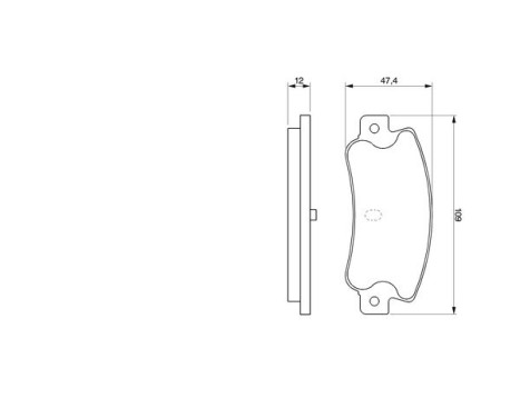 Kit de plaquettes de frein, frein à disque BP618 Bosch, Image 5