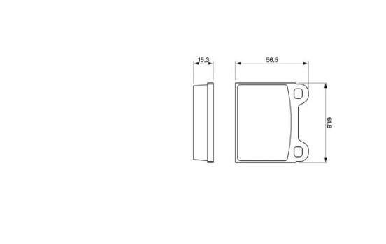 Kit de plaquettes de frein, frein à disque BP623 Bosch, Image 6
