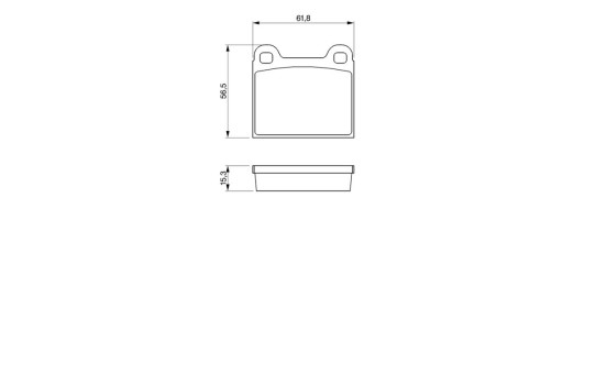 Kit de plaquettes de frein, frein à disque BP623 Bosch, Image 7