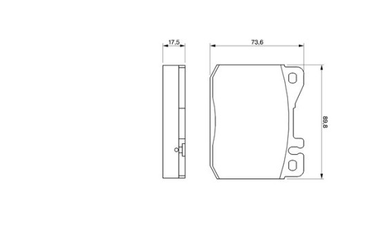 Kit de plaquettes de frein, frein à disque BP635 Bosch, Image 5