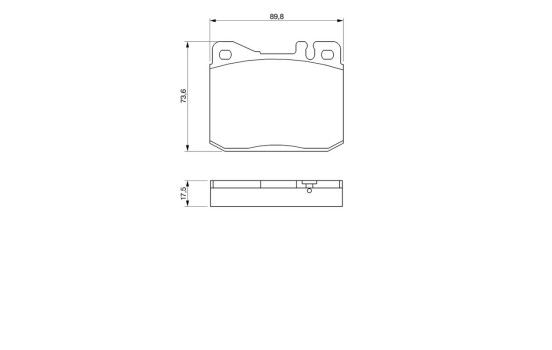Kit de plaquettes de frein, frein à disque BP635 Bosch, Image 6
