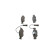 Kit de plaquettes de frein, frein à disque BP685 Bosch, Vignette 4