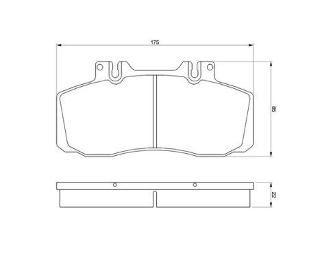 Kit de plaquettes de frein, frein à disque BP719 Bosch, Image 5