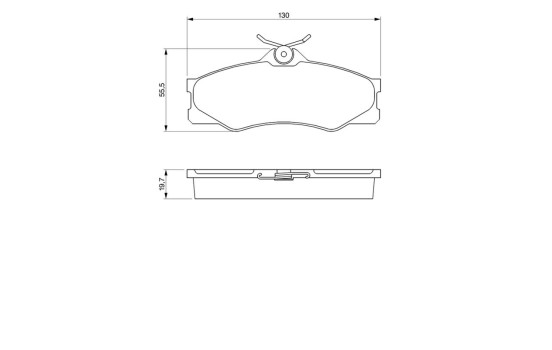 Kit de plaquettes de frein, frein à disque BP755 Bosch, Image 6