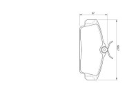 Kit de plaquettes de frein, frein à disque BP922 Bosch