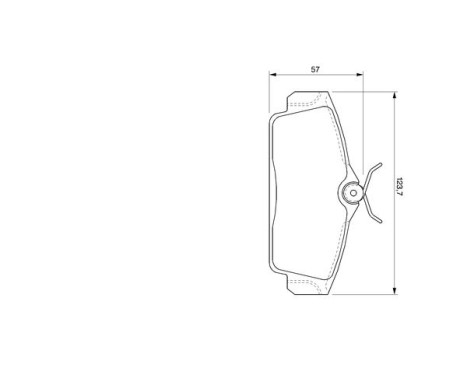 Kit de plaquettes de frein, frein à disque BP922 Bosch, Image 5