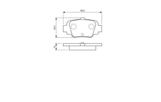 Kit de plaquettes de frein, frein à disque BP941 Bosch, Image 6