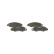 Kit de plaquettes de frein, frein à disque BP943 Bosch